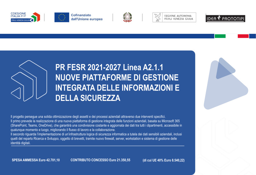 Nuove piattaforme di gestione integrata delle informazioni e della sicurezza — poster progetto